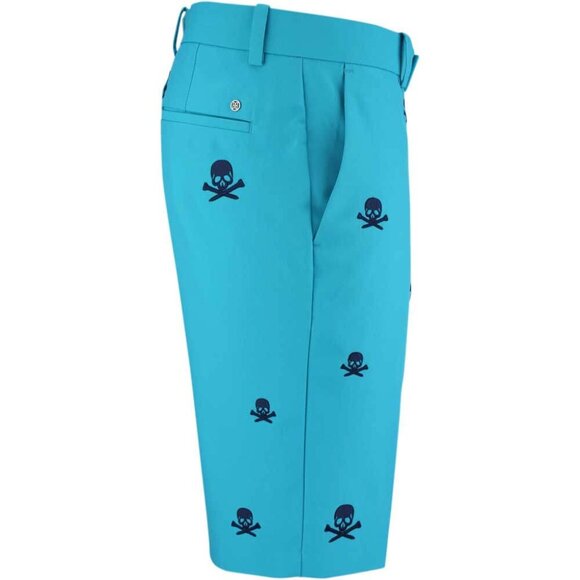 G/FORE Men's Bluebird Golf Shorts Size 30 Skull & T's AOP Embroidery NWT - Picture 3 of 11